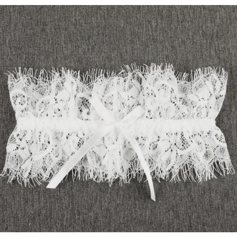 

Embroidery Flower Beading White Sexy Leg Garters Thigh Ring Bridal Leg Garter Wedding Party Cosplay Leg Garter Belt Suspender One Size