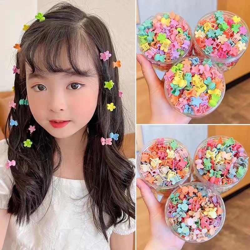 100Pcs New Spring and Summer Cute Baby Clip with A Cute Grip Girls Hair Clips Hair Accessories Hair Clips and Hair Clips