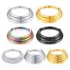 Stylish Multiple Layer Nose Rings With Three and Five Layer Bell Designs Decoration for Piercing Enthusiasts Wear