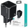 USAMS Teren. Reţea. 1Xusb-C T42 Mini 25W(Numai Cap) Super Si 5V-3A Pd3.0 Încărcare rapidă Negru/Negru Cc140Tc01 (Us-Cc140)