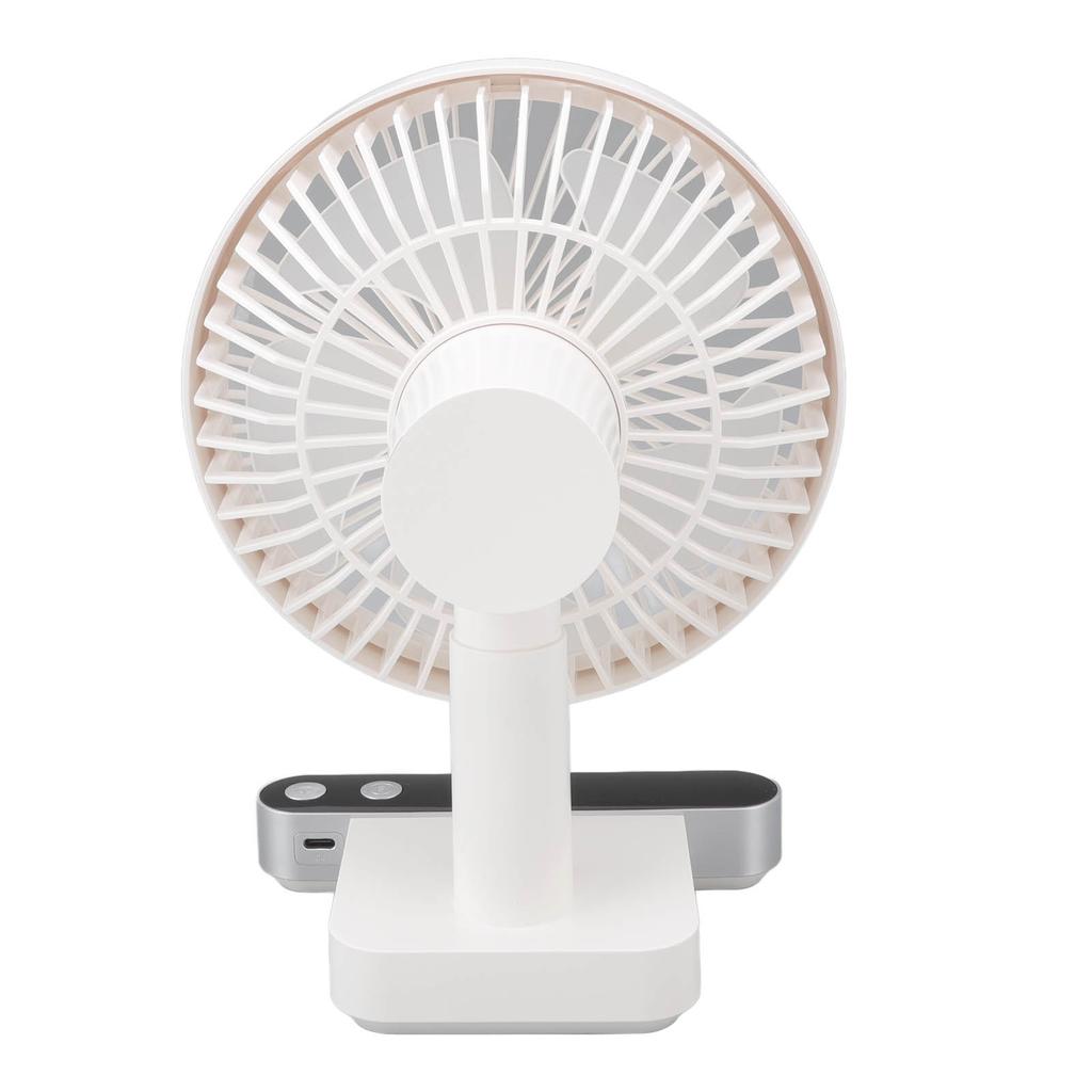 USB Small Desk Fans 4  s Low Noise 180 Degree Automatic Shaking Head Re able 5000mAh Desk Fan with LED Display