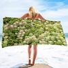 Succulent Plants Bath Towels Soft Bathing/Beach/Camping Towel Large Size Sandless Beach Bath Pool Towel for Women Men Girls Boys