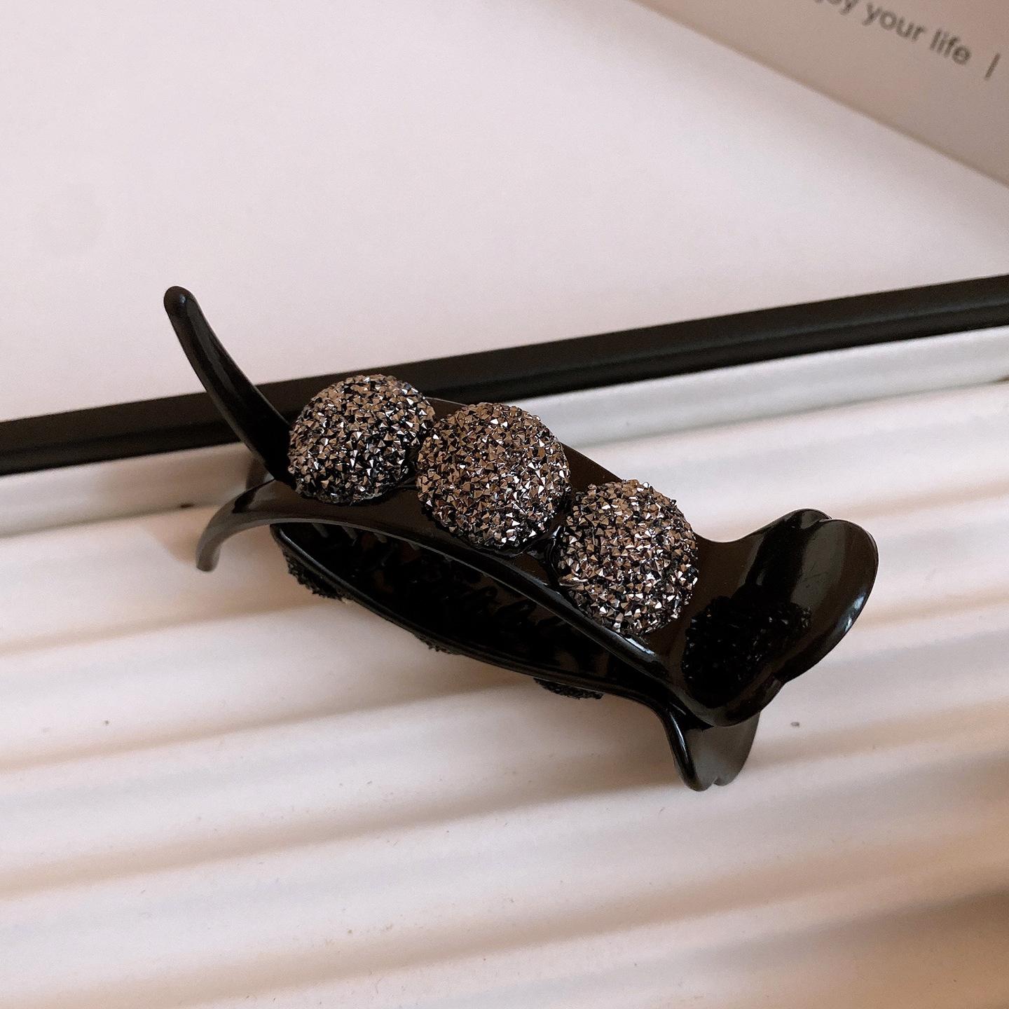 Korean temperament diamond-encrusted acrylic irregular headband exquisite high cranial top headband versatile hair accessories