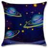 Car Living Room Sofa Cushion Cover Luxury Home Decoration Pillow Cover Sky Galaxy Print Pattern Cushion Cover