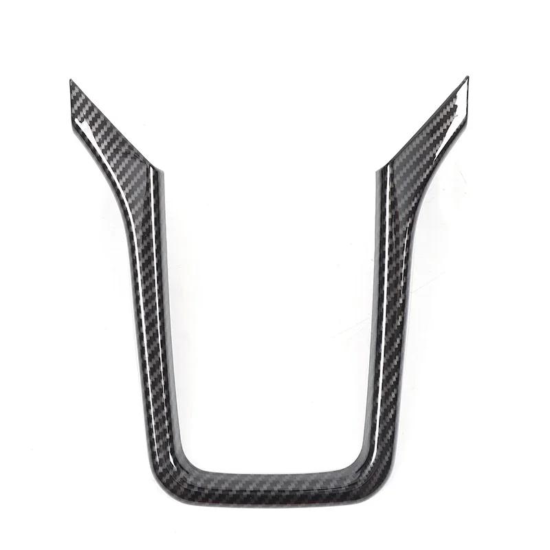For Porsche Cayenne 2011-2017 ABS Carbon Fiber Car Center Control Decorative Frame Sticker Car Interior Accessories 1Pcs