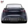 AD Style Carbon Fiber Rear Diffuser Lip for Tesla Model Y