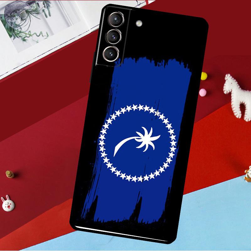 Chuuk Chuukese Pride 691 Flag Funda For Samsung Galaxy S26 S25 S24 S21 S22 S20 Ultra S9 S10 Plus S23 FE S25 FE Phone Case
