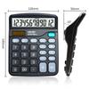 Desktop Calculator Standard Function Calculator with 12-Digit Large LCD Display Solar & Battery Dual Power for Home Basic Office