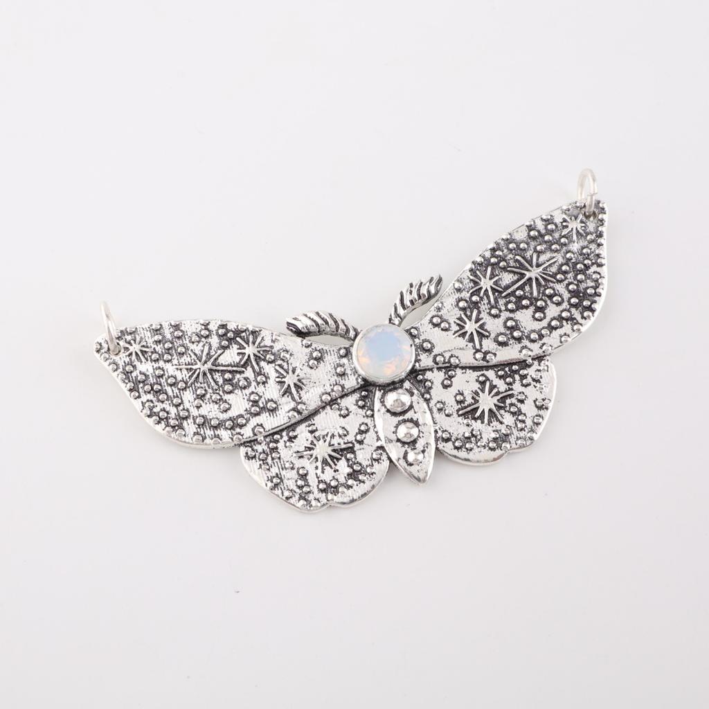 Milky Opal Gemstone 925 Sterling Silver Jewelry Pendant0.7" For Anniversary Gift CP-35-22