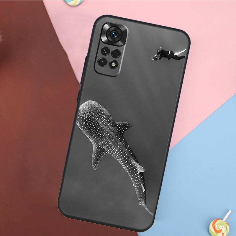 Ocean Whale Shark Animal Phone Case For Xiaomi Redmi Note 12 11 10 8 9 Pro 8T 9S 10S 11S 12C 9C 9T 10A 10C Cover