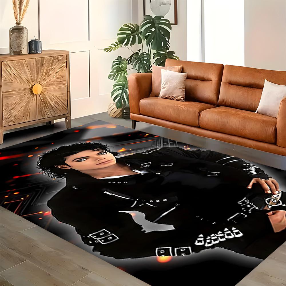 King Of Pop Legend Rug for Living Rooms, Bedrooms, Home Décor, and As Gifts.