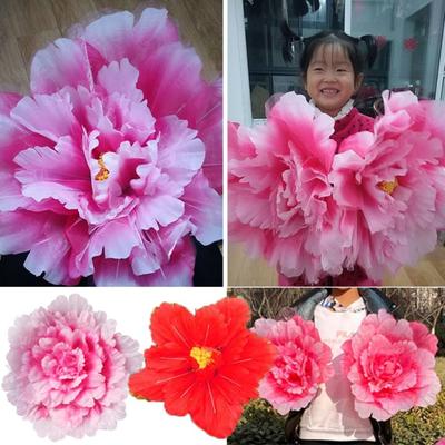 Dance Props Hand Flower Artificial Flowers The Simulation Flower 30/40/50cm Peony Dancing Props