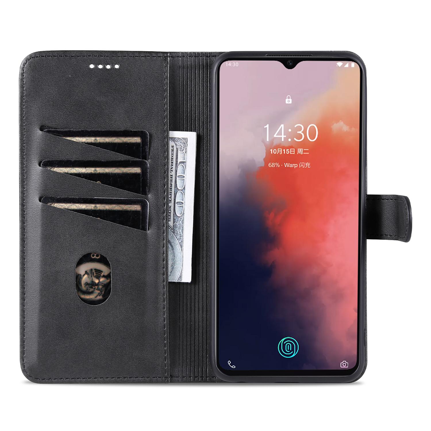 

AZNS For Oppo K10x 5G/OnePlus Nord CE 2 Lite 5G/Realme 9 Pro 5G/9 5G/Realme V25 Phone Case PU Leather Magnetic Flip Cover Stand Wallet Black