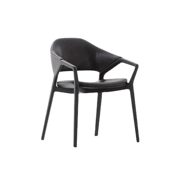 Modern Fashion  Lounge Chair PU Wood Study Dining Room Bedroom Hotel Office Meeting Chairs Home Design Gift
