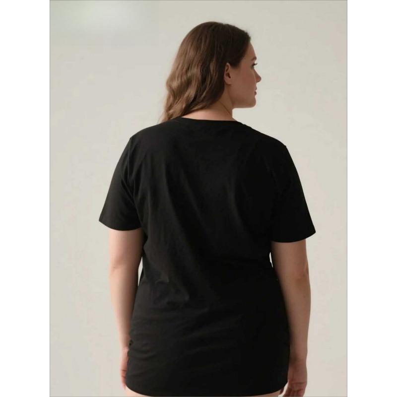 European Size Women's Round Neck Short Sleeve T-Shirt, 2026 Year of The Horse Golden Horse Peony Lantern Print, Traditional Auspicious Print Elements