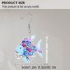 2D Flat Rainbow Fish Earrings Acrylic Rainbow Fish Whale Mermaid Drop Dangle Earring Teacher Earrings for Teachers,  Back To School Jewelry