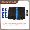 Trampoline Safety Enclosure Net Fence Weather Resistant Protective 14ft 6 poles 4.27m