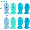 4/8PCS Fish Shape Toothbrush Holder Silicone Standing Toothbrush Storage Rack Portable Travel Toothbrush Head Protector Cover