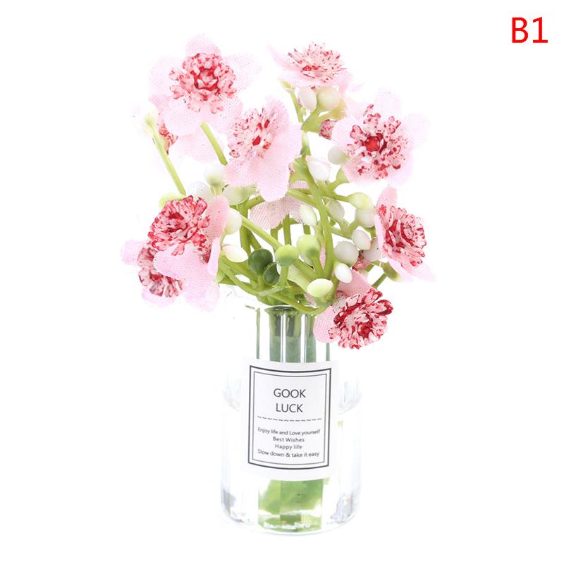 

1:12 миниатюрных ваз для кукольного домика с цветами жасмина, модель, декор, аксессуары