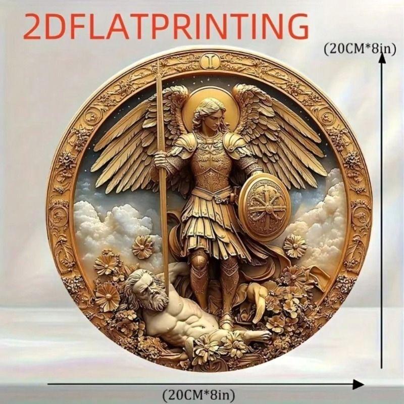 Decorative Metal Wall Art Sign Tin Painting 20x20 cm