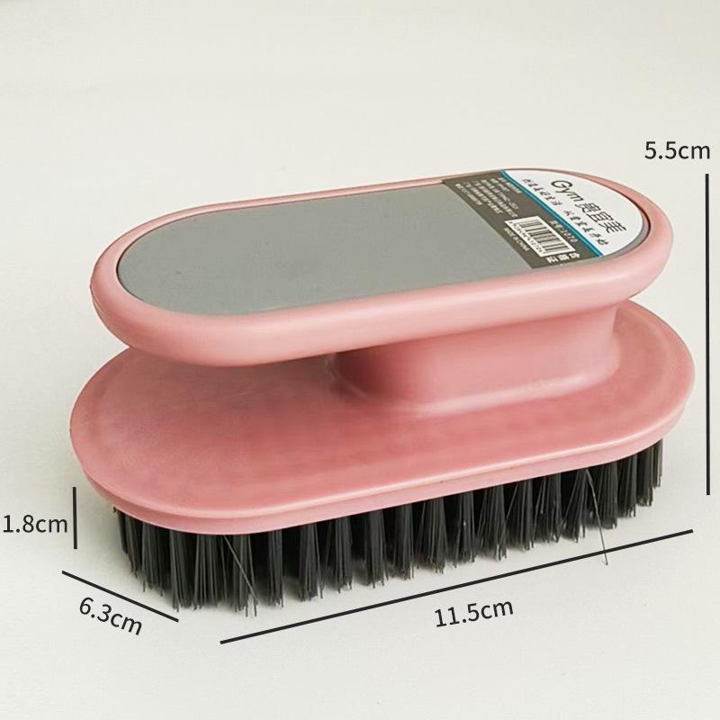 Durable Long-Handle Bathroom Corner Brush with Hard Bristles for Tile and Floor Cleaning