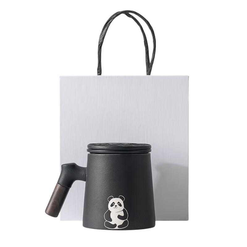 Panda Ceramic Tea Cup with Infuser