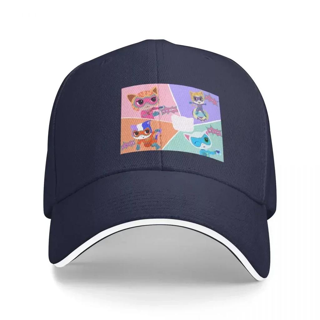 Superkitties Baseball Cap Anime Streetwear Womens Hats Unisexs