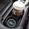 2Pcs Car Anti-Slip Water Cup Pad Bottle Holder Mat Coaster For Ford Fusion Taurus Focus Mk2 3 7 Mondeo F150 Mustang Transit Kuga
