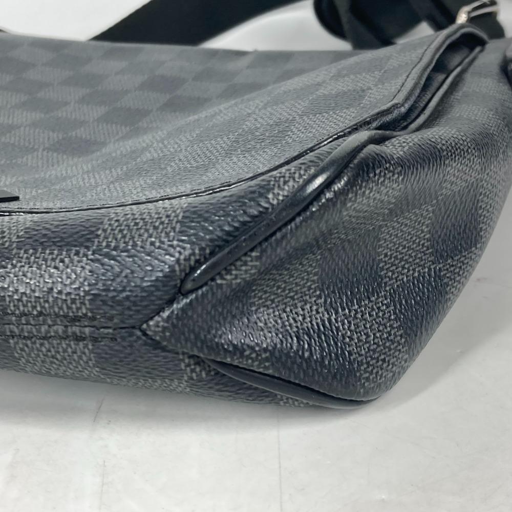 Louis Vuitton N41260 Damier Graphite District PM Crossbody Shoulder Bag Black