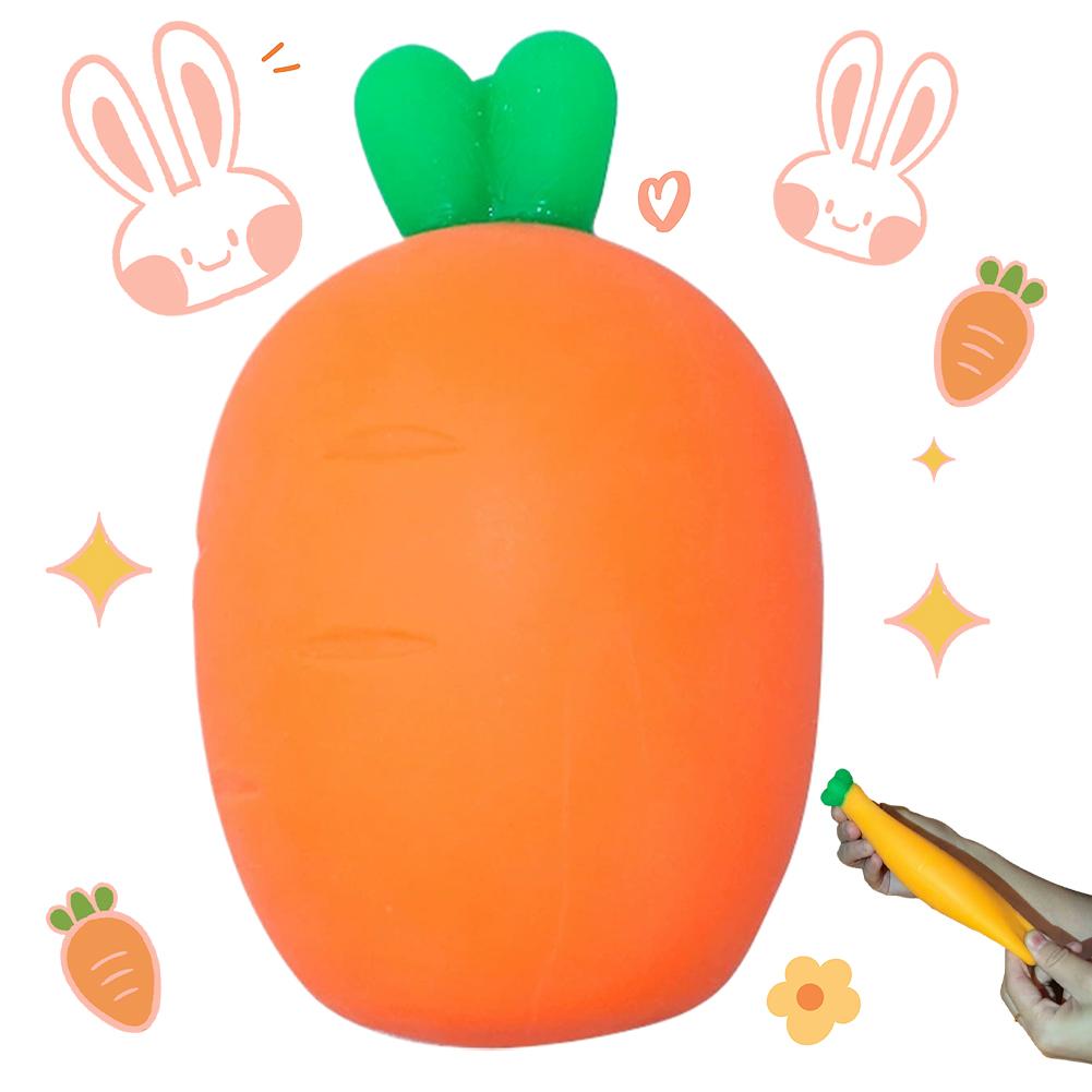 

Kawaii Carrot Squishy Toy Soft Slow Rising Simulation Vegetable Stress Relief Fidget Toy for Kids And Adults Decompression Gift