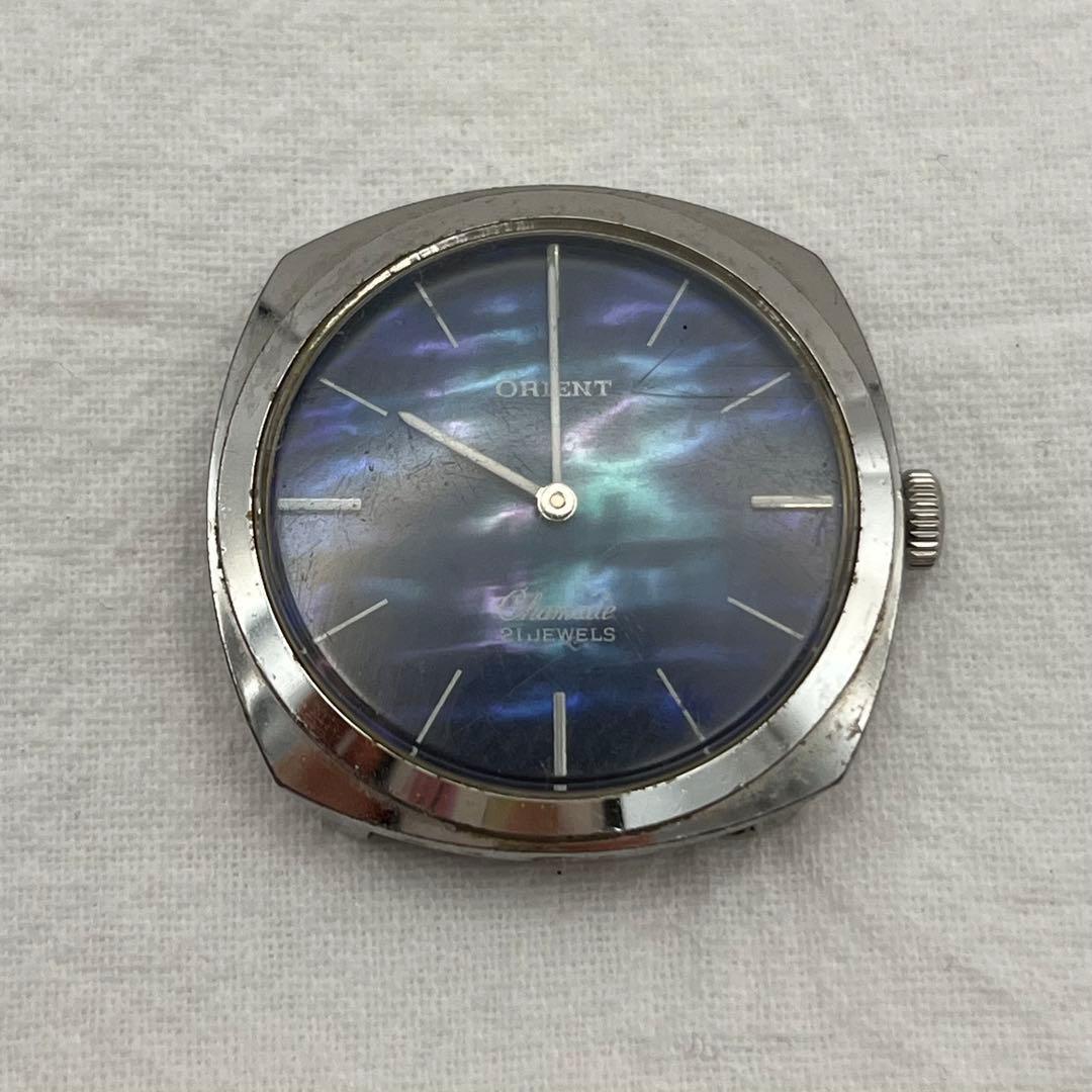 Used [Junk] ORIENT manual winding watch body only 21JEWELS
