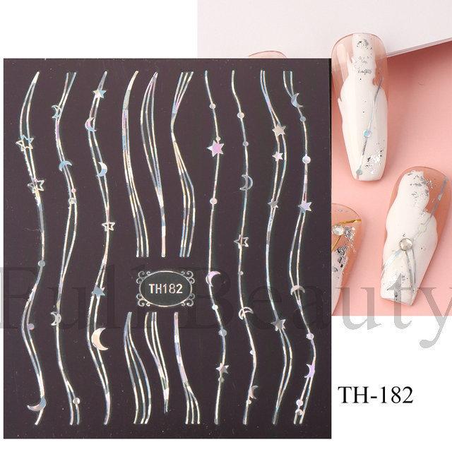 Nail Art Sticker Diablo Series European And American Halloween Laser Spider Scorpion Thin Fortitude Back Glue Nail Sticker