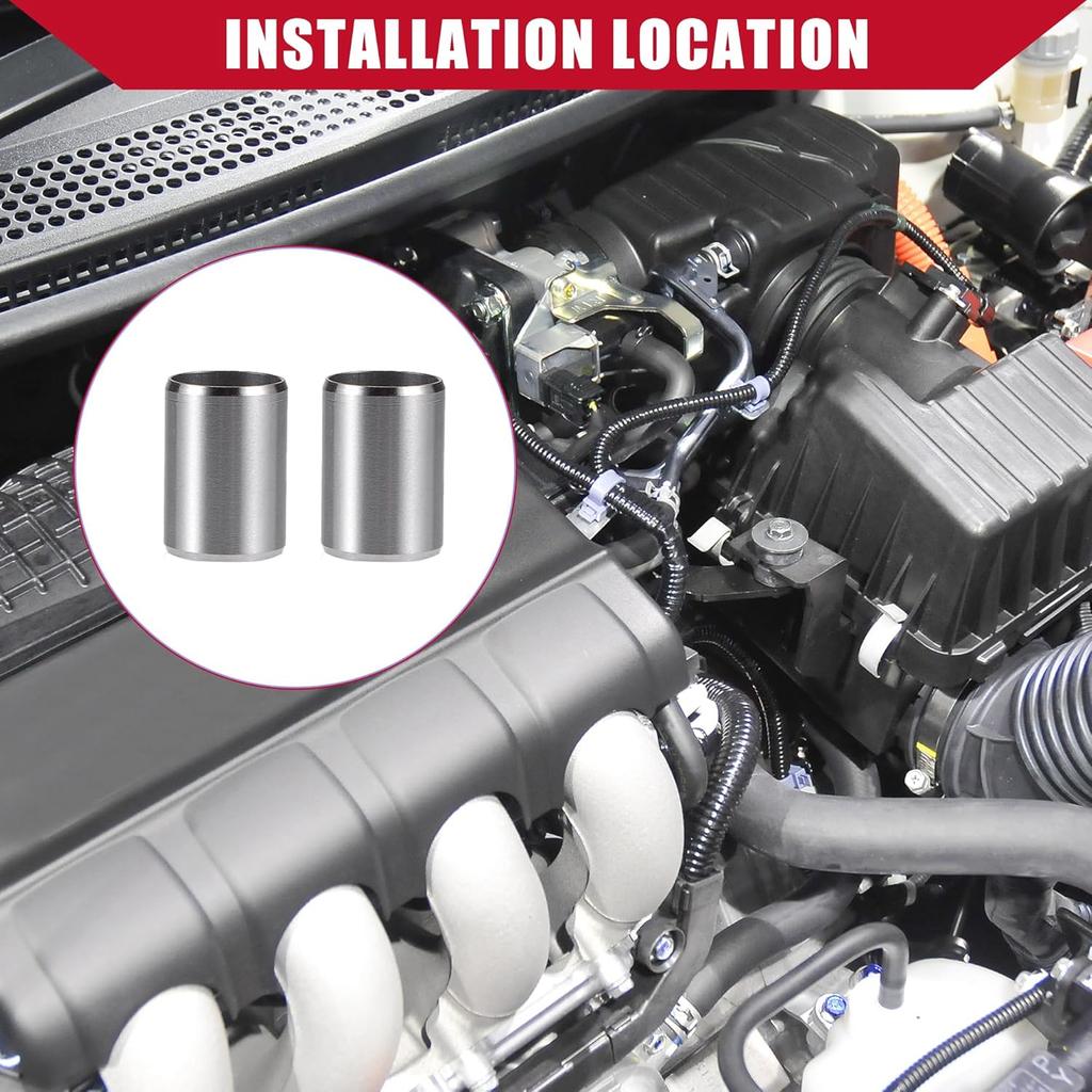 No.9430114200 / Engine Cylinder Head Location Dowel Pin for Honda Accord 1976-2020 / Durable / Metal / 2 Pcs / Silver Tone