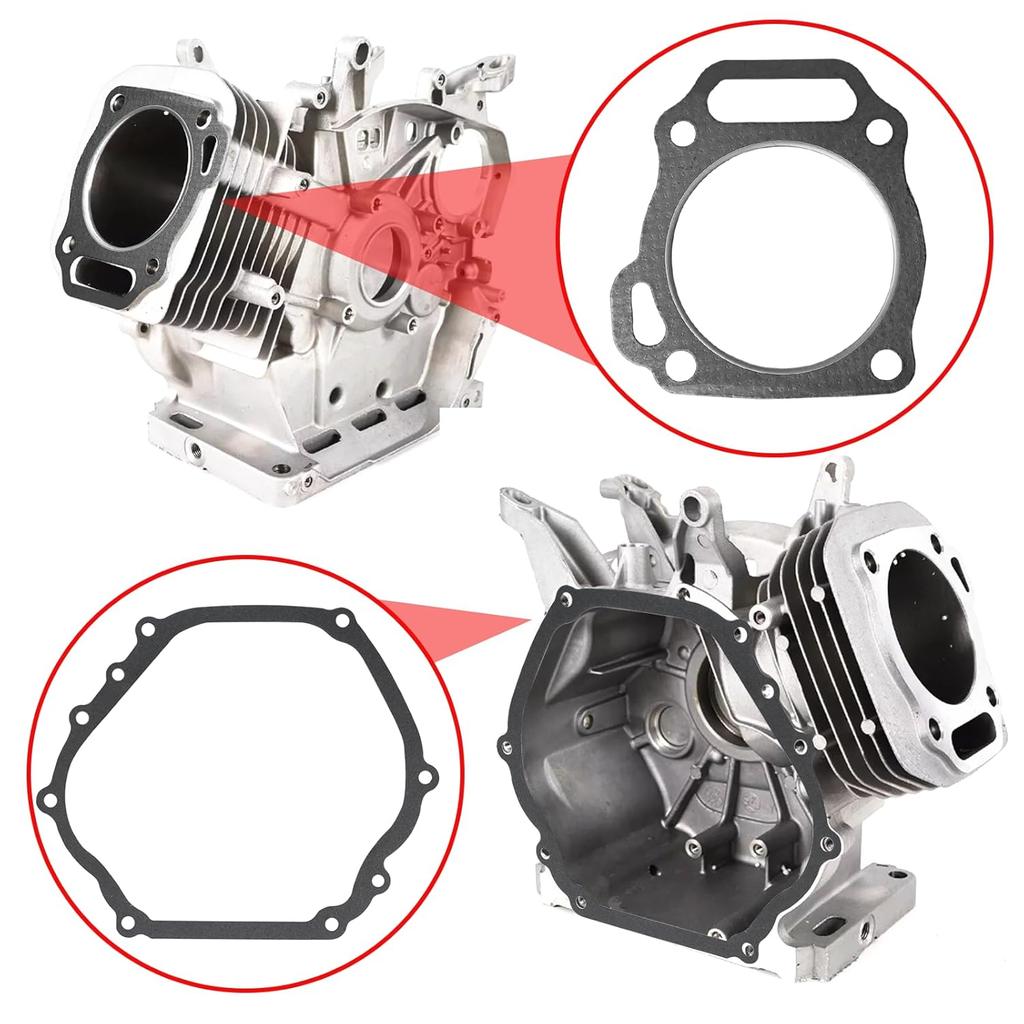 Predator 420 Head Gasket Kit, Non-Hemi Carb Valve Cover Gasket Set Compatible with Predator 389cc 390cc 420cc Honda Clone GX390 Small Engine Power