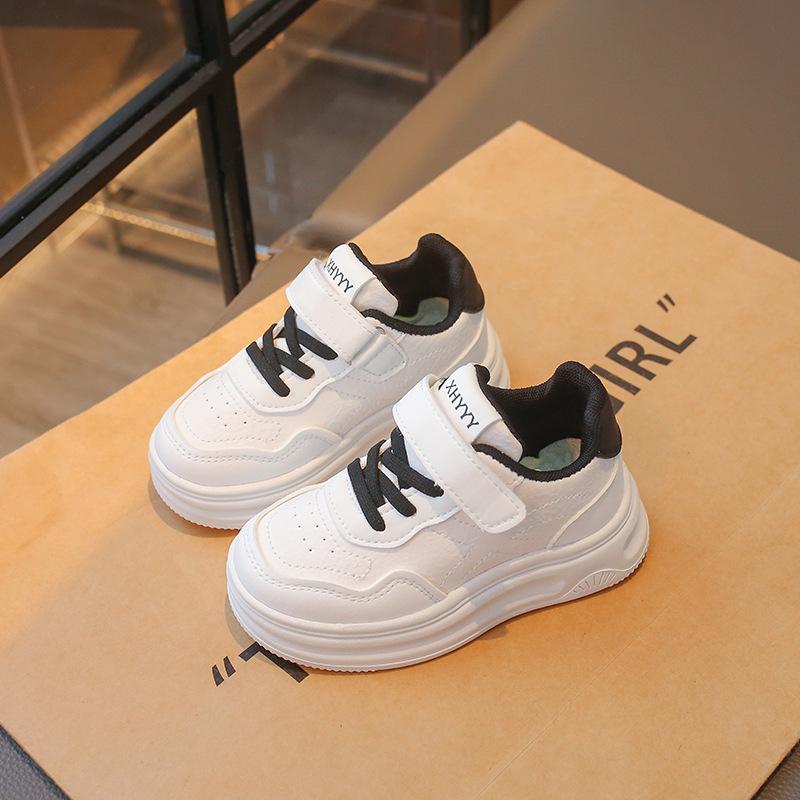 2026 Spring/Autumn Girls' White Sports Sneakers - Stylish High-Top Baby & Student Shoes