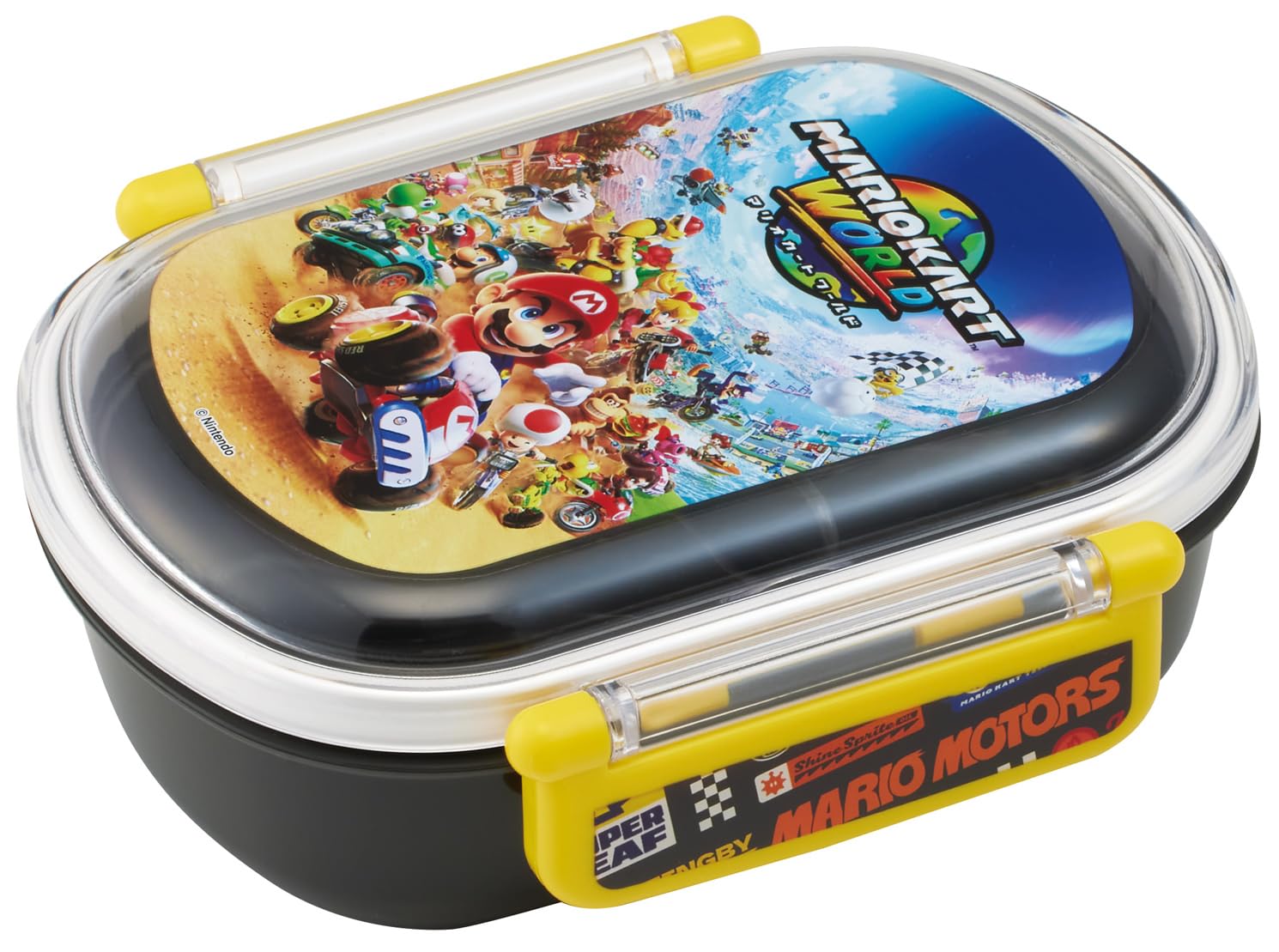 Skater Bento Fluffy Single 360ml Made in Dishwasher and Microwave Super Mario and Mario Kart World Kids  Box, Serving, Tier, Capacity, Japan, Safe,