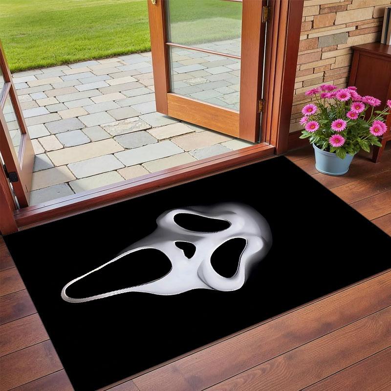 Crystal Velvet Rug Soft Non Slip Indoor Floor Mat Home DecorScream Ghostface