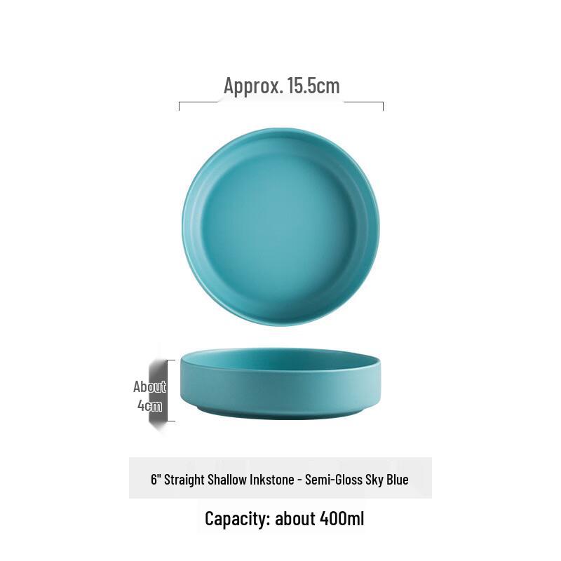 

ZISIZ Ceramic Salad & Dessert Plate Set