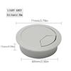 1/2/4/5pcs Desk Cord Grommet Wire Hole Cover Line Outlet Port Threading Box Cover Cable Passing Box Office Table Cable Organizer