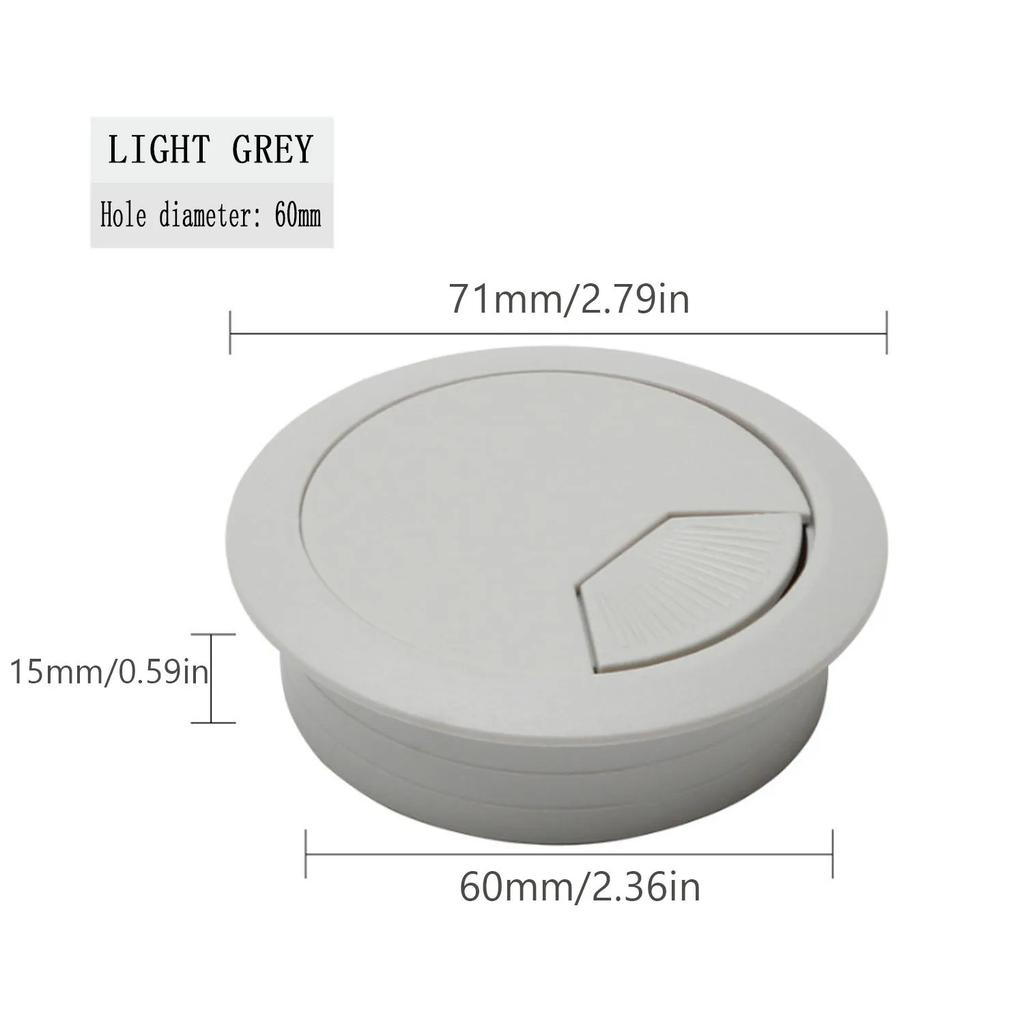 1/2/4/5pcs Desk Cord Grommet Wire Hole Cover Line Outlet Port Threading Box Cover Cable Passing Box Office Table Cable Organizer