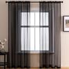Colorful Semisheer Modern Privacy Romantic Curtains Light Filtering Window Scarf For Living Room Bedroom Study Room Decor