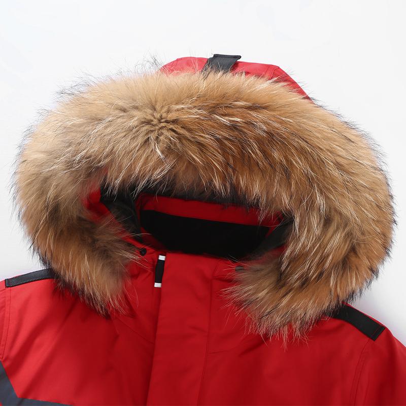 Plus Size 4XL-11XL Real Fur Collar Fashion Winter Men's Down Coat Hooded Casual Loose Thick Warm Oversize Outerwears Men Down Jackets