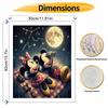 Disney Mickey Minnie stargazing oil painting art painting kit handmade diy gift home decoration wall decor craft supplies hobby lounge
