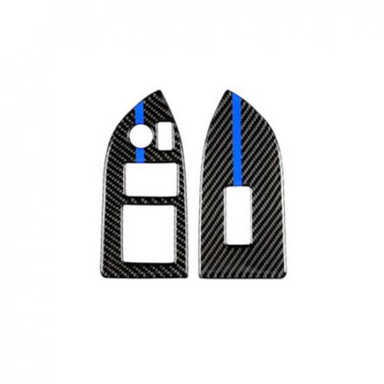 Fit For Subaru BRZ Toyota 86 2013-19 LHD Carbon Fiber Window Switch Button Cover