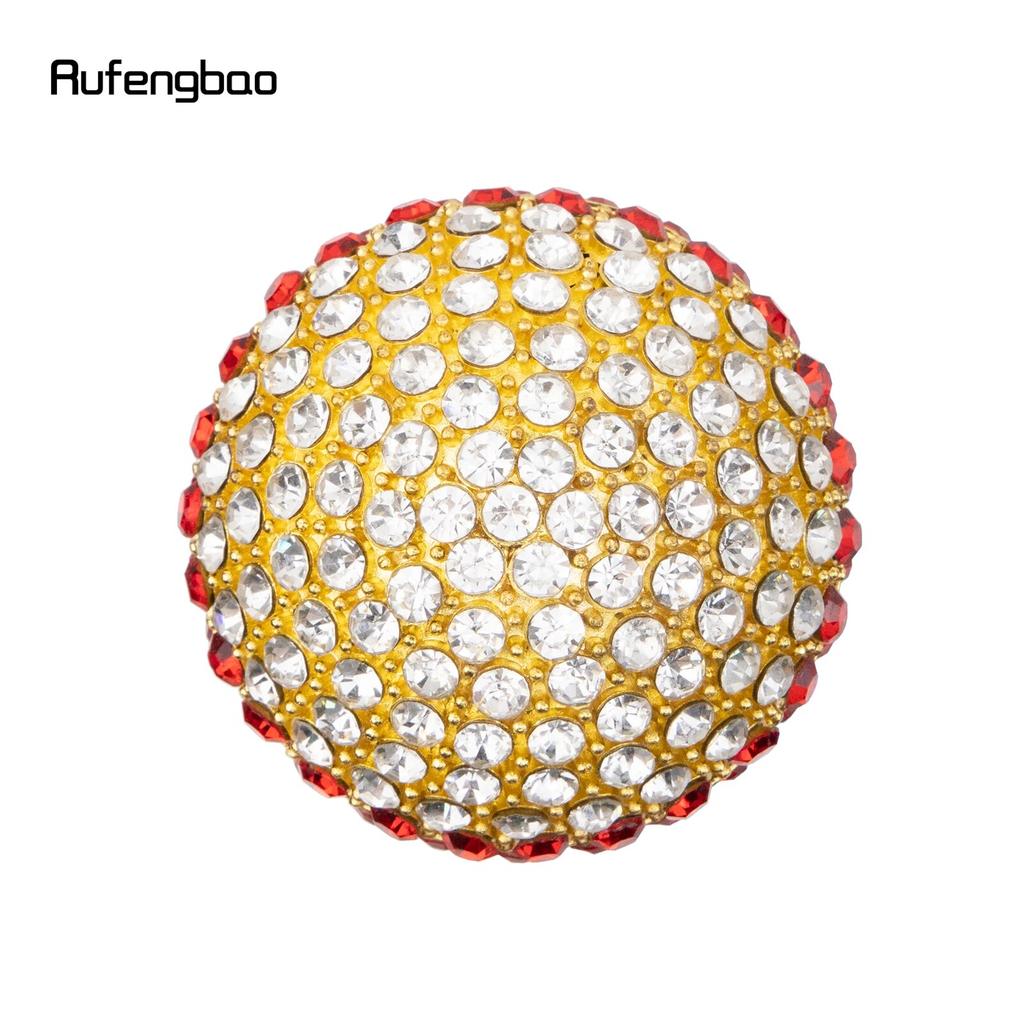 Weißer roter künstlicher Diamantball-Gehstock, modischer dekorativer Gehstock, eleganter Cosplay-Gehstock für Gentleman, 93,5 cm