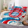 1PC Custom Name Bayern Munich Patterned Flannel Blanket Suitable For All Seasons for Home Decor Warmth and Comfort Gifts Holiday Present