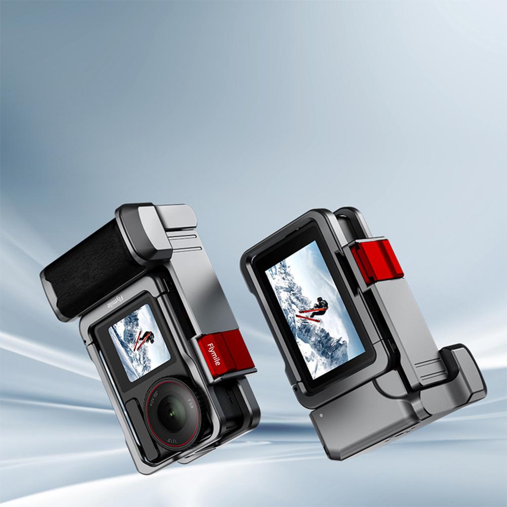 Aluminium Alloy Metal Frame Protective Frame Cage Cold Shoe Expansion Extended Holder Mount Handle Grip Kit for Action 5 Pro 4 3