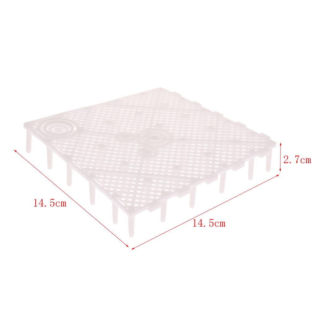 Undergravel Aquarium Filter Plate Plastic Bottom Board Fish Tank Accessory for Aquarium Equipment and Setup