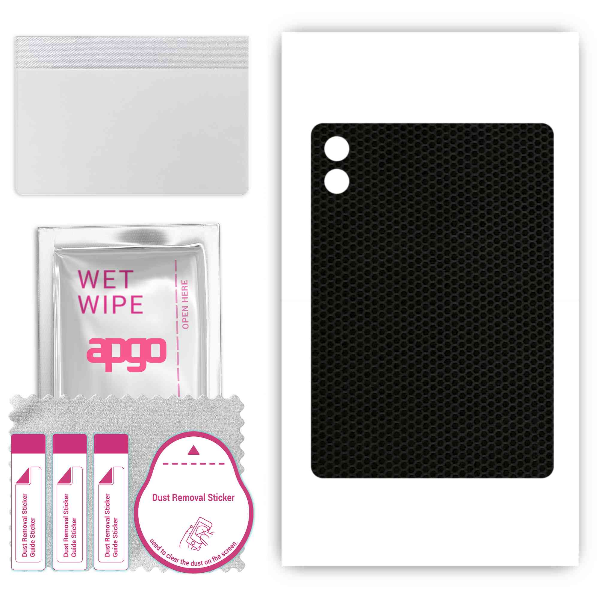 

apgo skin sticker film foil vinyl for the BACK compatible with Umidigi G3 Tab, scratch-resistant, easy to install - Matrix