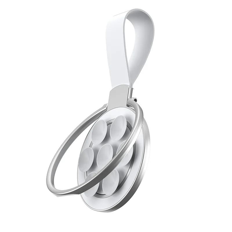 MagSafe Magnetic Ring Phone Stand | Silicone Suction Cup, Stable Hold | Universal for All Phones, Desktop/Car/ Glass/Kitchen Use